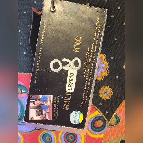 Laurel Burch NWT Large Cavas Tote LB7910 5 Cats - Picture 10 of 11